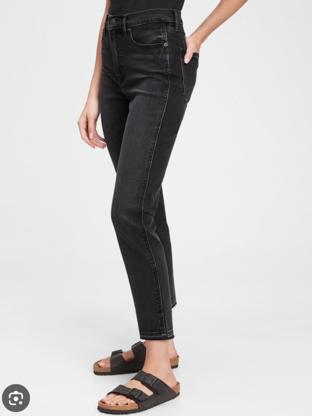 GAP Vintage Slim High-Rise in Black size 34/16